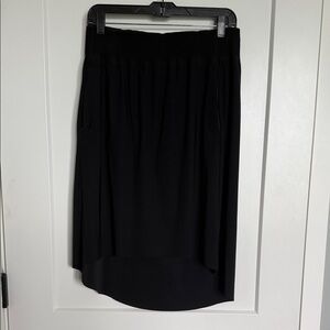 Athleta Black Asymmetrical Women's Skirt
